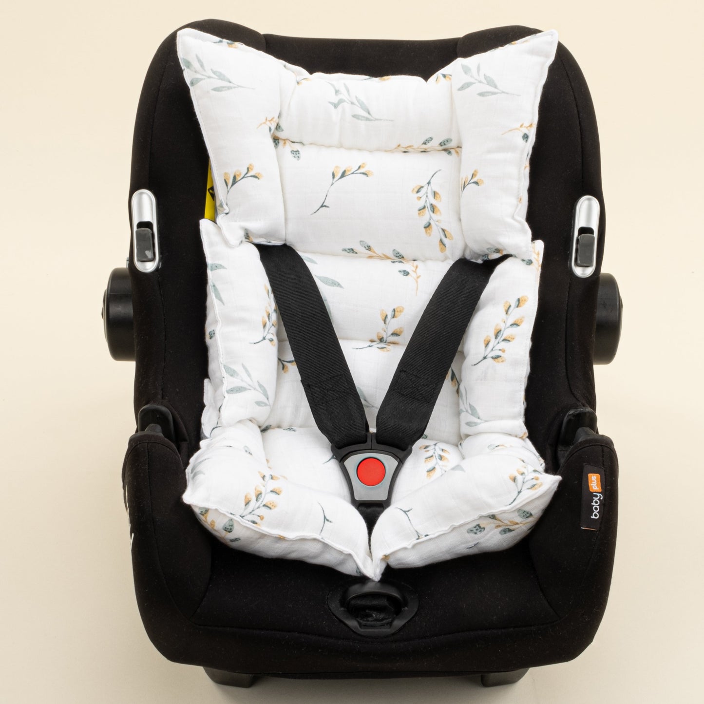 Stroller Cover Set - Double Side - Mint Örgü - Yapraklar