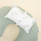 Double Sided Breastfeeding Pillow - Mint Örgü - Yapraklar