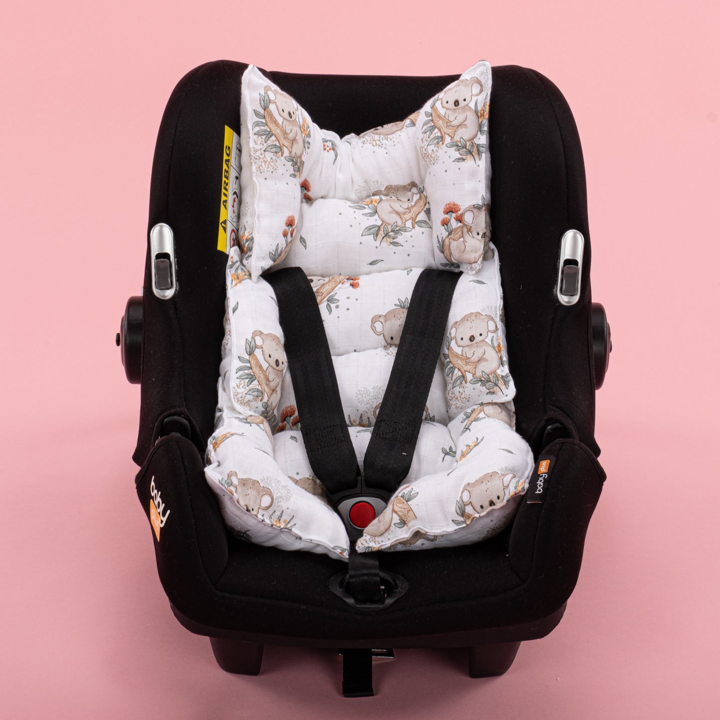 Stroller Cover Set - Double Side - Krem Örgü - Koala