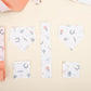 9 Piece - Newborn Sets - Double Sided - Winter - Somon Petek - Yeşil Çiçekler