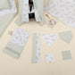 11 Piece - Newborn Sets - Double Sided - Seasonal - Açık Yeşil Muslin - Yapraklar