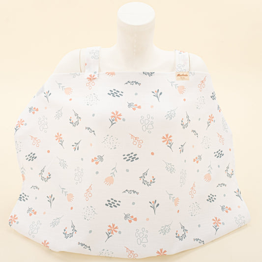 Breastfeeding Bib - Yeşil Çiçekler