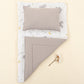 Double Sided Changing Pad and Pillow - Açık Gri Muslin - Gri Tavşan