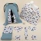 9 Piece - Newborn Sets - Double Sided - Winter - Petrol Mavisi Petek - Araçlar