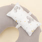 Double Sided Breastfeeding Pillow - Açık Gri Muslin - Gri Tavşan