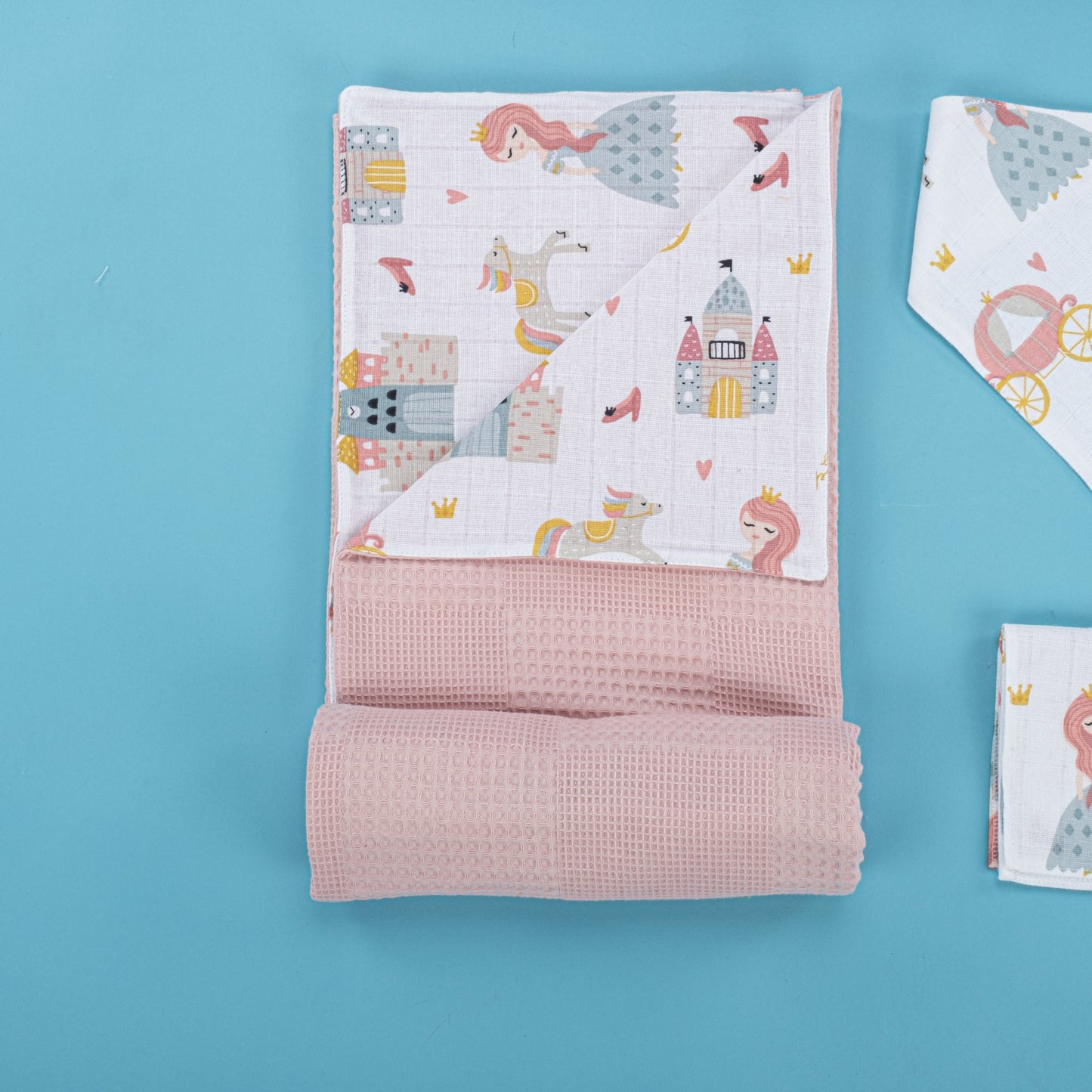 9 Piece - Newborn Sets - Double Sided - Winter - Gül Kurusu Waffle - Sindirella