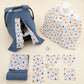 9 Piece - Newborn Sets - Double Sided - Winter - İndigo Havuz - Mavi Balkabağı