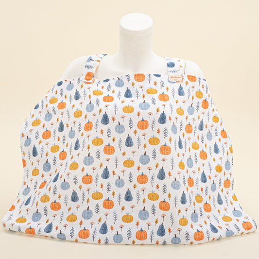 Breastfeeding Bib - Mavi Balkabağı