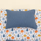 Double Sided Changing Pad and Pillow - İndigo Havuz - Mavi Balkabağı