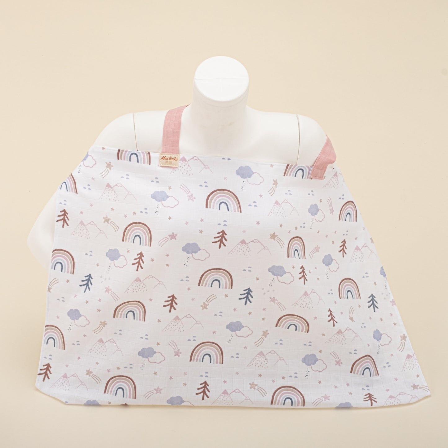 Breastfeeding Bib - Pastel Gökkuşağı