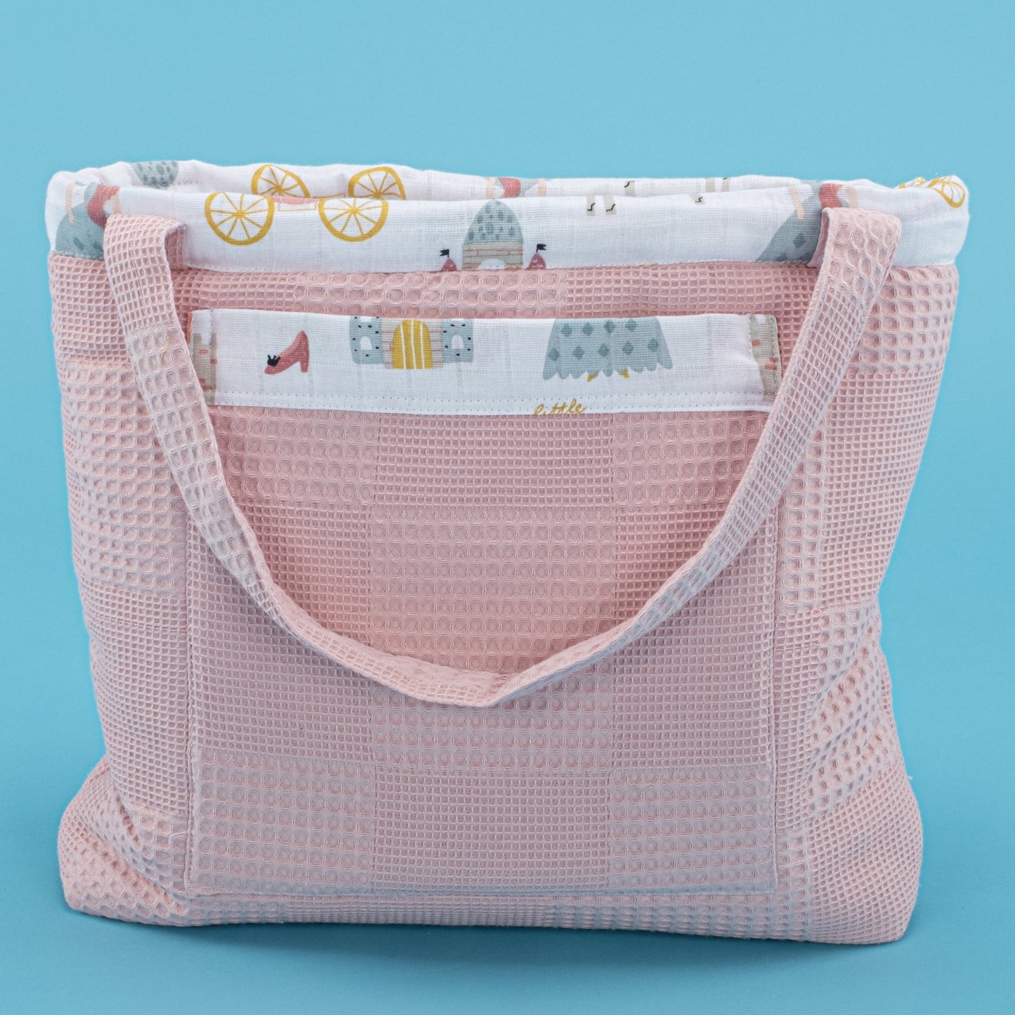 Baby Care Bag  - Gül Kurusu Waffle - Sindirella