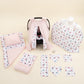 11 Piece - Newborn Sets - Double Sided - Seasonal - Pembe Waffle - Kelebekler