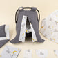 11 Piece - Newborn Sets - Double Sided - Winter - Antrasit Waffle - Gri Tavşan