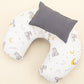 Double Sided Breastfeeding Pillow - Antrasit Waffle - Gri Tavşan