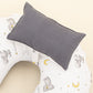 Double Sided Breastfeeding Pillow - Antrasit Waffle - Gri Tavşan