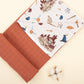 Double Side Muslin Cover - Koyu Kiremit Muslin - Harry