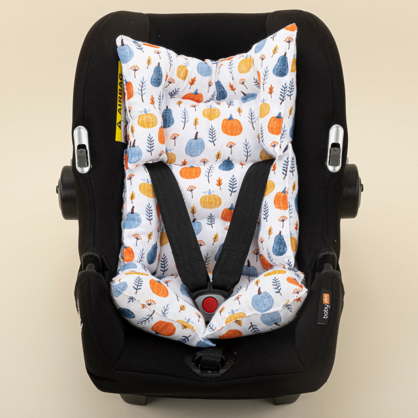 Stroller Cover Set - Double Side  - İndigo Petek - Mavi Balkabağı