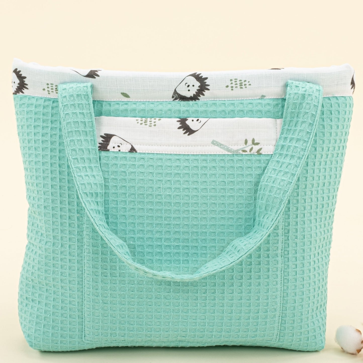 Baby Care Bag - Nil Yeşili Petek - Kirpi