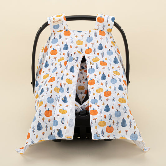 Stroller Cover Set - Single Side - Mavi Balkabağı