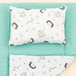 Double Sided Changing Pad and Pillow - Nil Yeşili Petek - Kirpi