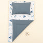 Double Sided Changing Pad and Pillow  - Koyu Mavi Petek - Mavi Arabalar