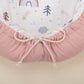 Babynest and Pillow - Çift Taraflı - Pudra Muslin - Pastel Gökkuşağı