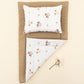 Double Sided Changing Pad and Pillow - Toprak Muslin - Kahverengi Arabalar