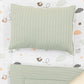 Double Sided Changing Pad and Pillow - Mint Örgü - Kuş