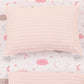 Double Sided Changing Pad and Pillow - Şeker Pembe Örgü - Pembe Bulut