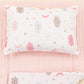 Double Sided Changing Pad and Pillow - Şeker Pembe Örgü - Pembe Bulut