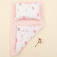 Double Sided Changing Pad and Pillow - Şeker Pembe Örgü - Pembe Bulut