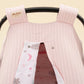 Stroller Cover Set - Double Side - Şeker Pembe Örgü - Pembe Bulut