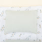 Double Sided Changing Pad and Pillow - Açık Yeşil Petek - Yapraklar