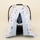 Stroller Cover Set - Double Side - Bebe Mavi Petek - Harfli