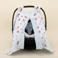 Stroller Cover Set - Double Side - Bebe Mavisi Muslin - Harfli