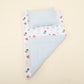 Double Sided Changing Pad and Pillow - Bebe Mavi Muslin - Harfli