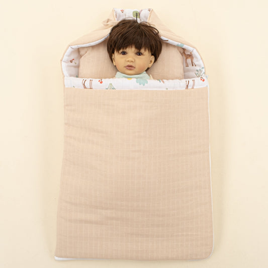 Sleeping Bag and Pillow - Kumsal Beji Muslin - Ceylan