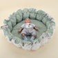 Round Babynest - Çift Taraflı - Yeşil Petek - Gökkuşağı