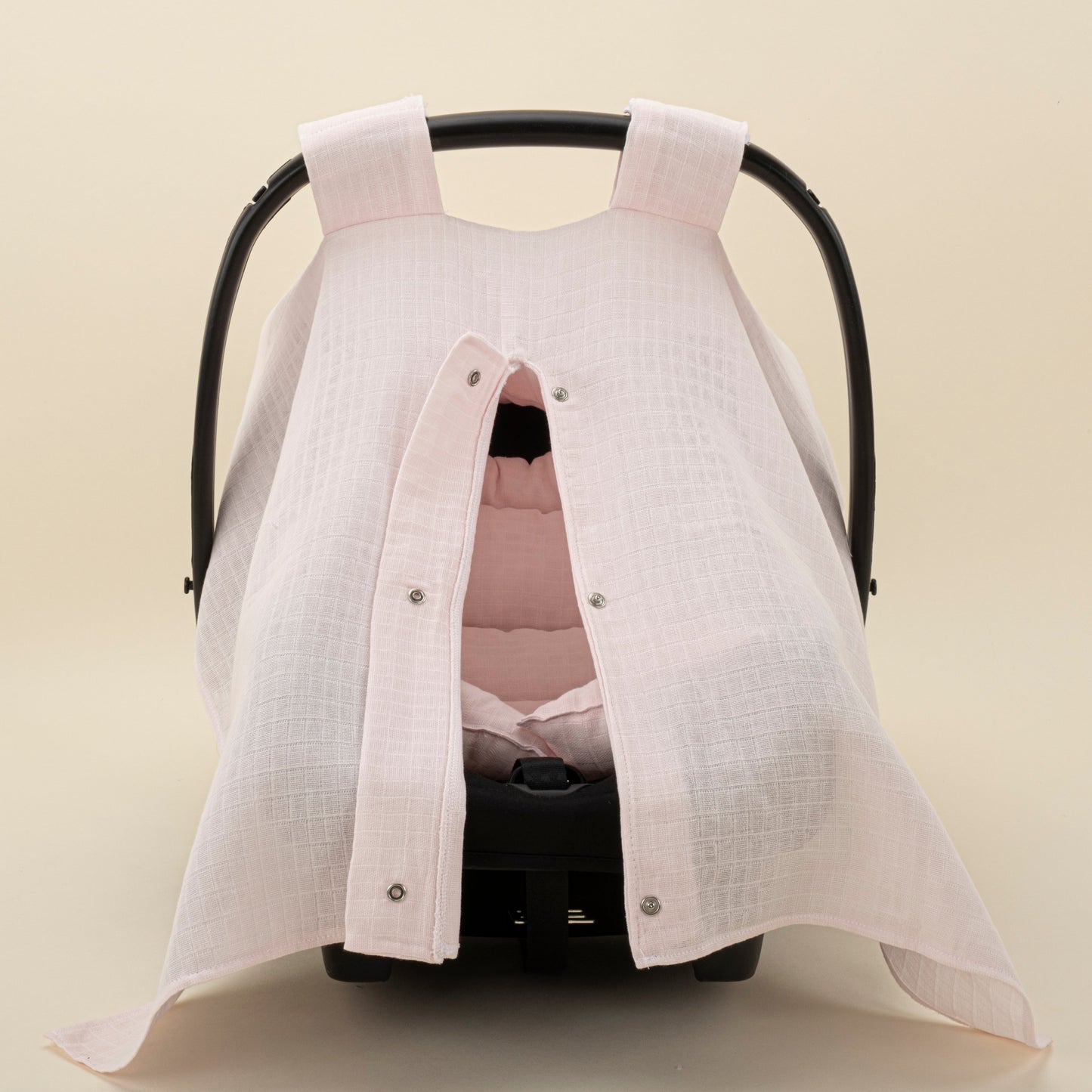 Stroller Cover Set - Single Side - Bebe Pembe Müslin