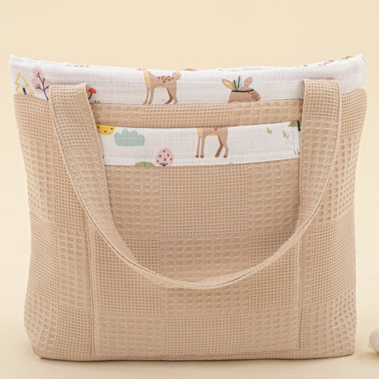 Baby Care Bag - Bej Waffle - Ceylan