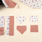 9 Piece - Newborn Sets - Double Sided - Seasonal - Gül Kurusu Muslin - Kelebekler