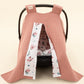 Stroller Cover Set - Double Side - Gül Kurusu Muslin - Kelebekler