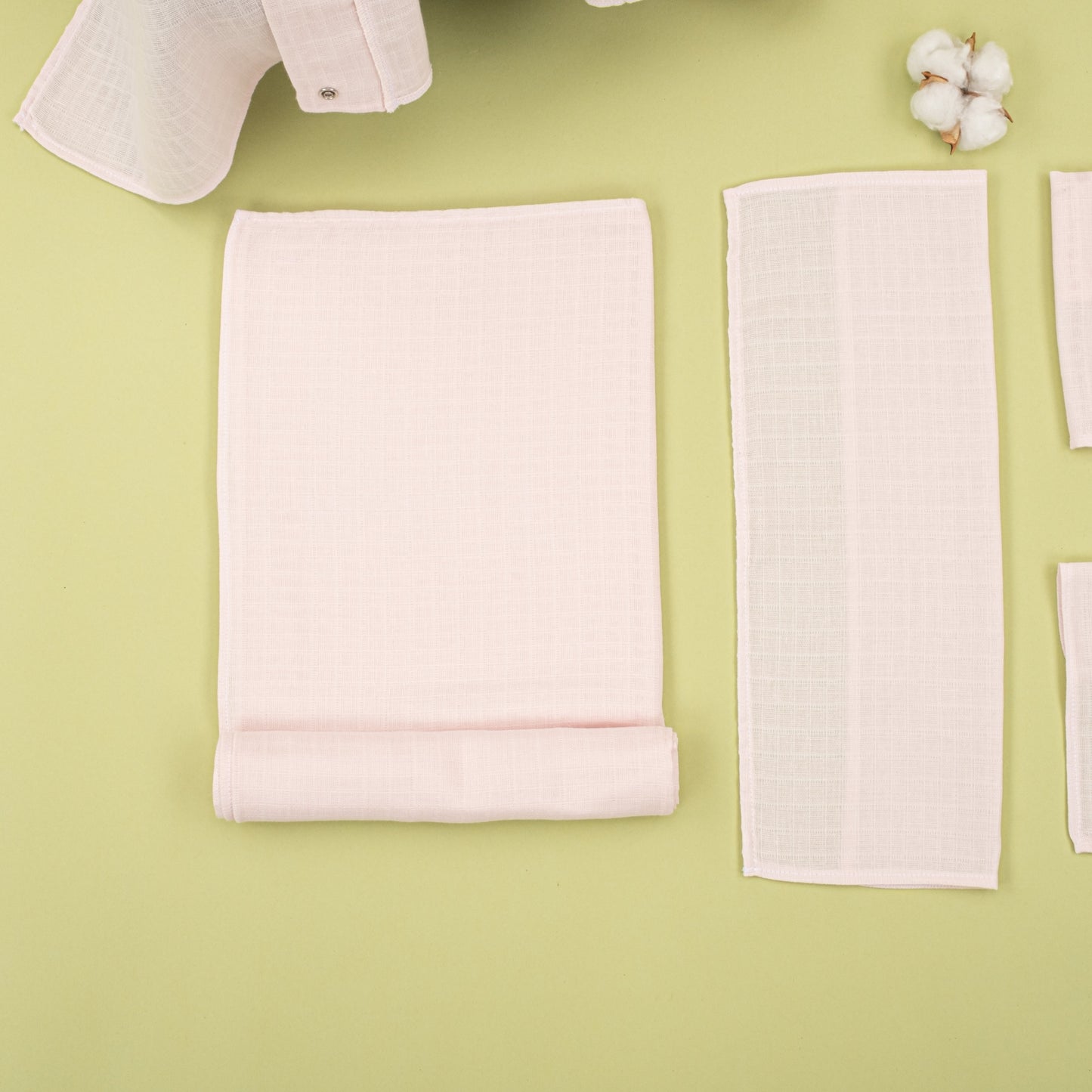 9 Piece - Newborn Sets - Summery - Bebe Pembe Muslin