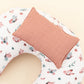 Double Sided Breastfeeding Pillow - Gül Kurusu Muslin - Kelebekler