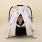 Stroller Cover Set - Double Side - Bebe Pembe Muslin - Dondurma