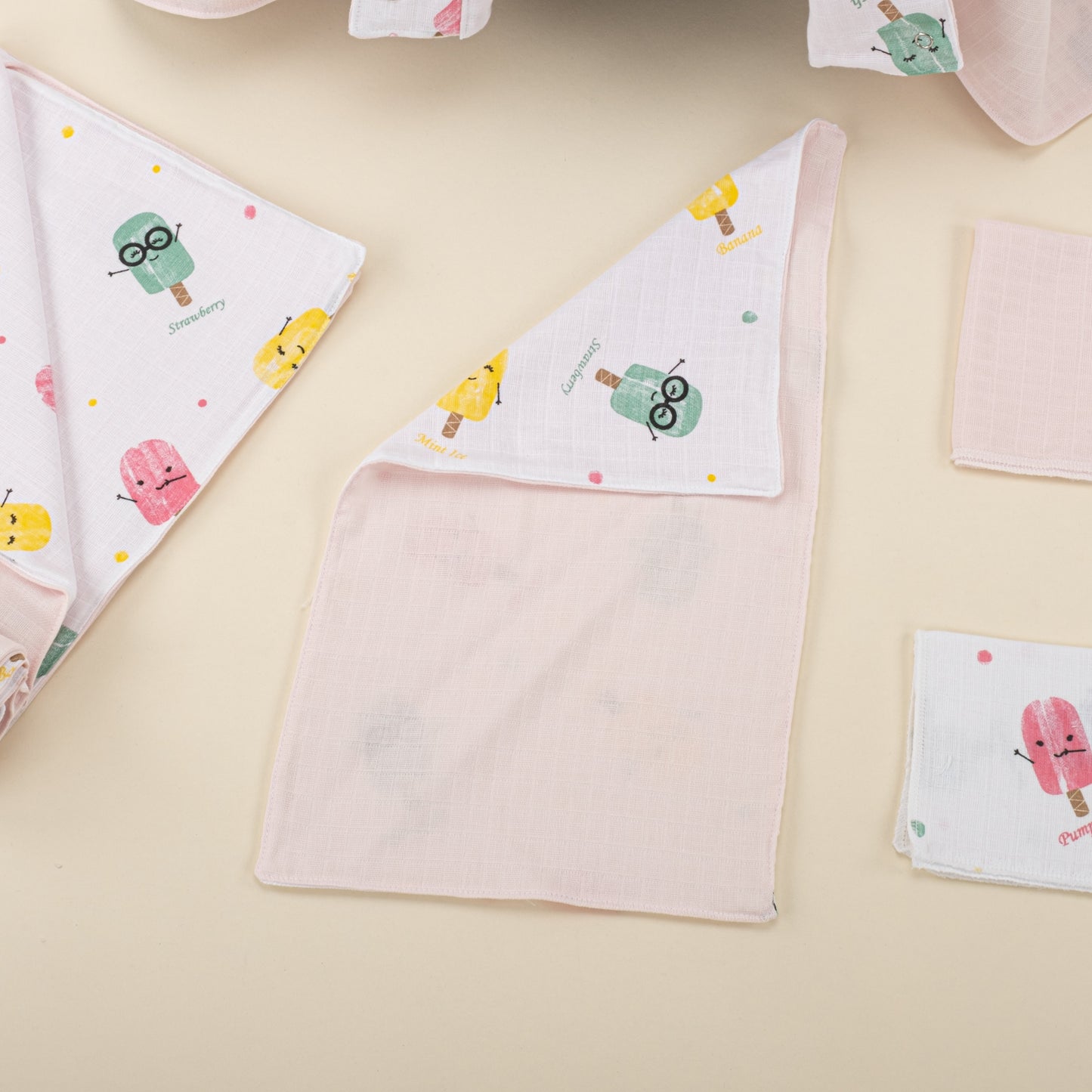 11 Piece - Newborn Sets  - Double Sided - Seasonal - Bebe Pembe Muslin - Dondurma