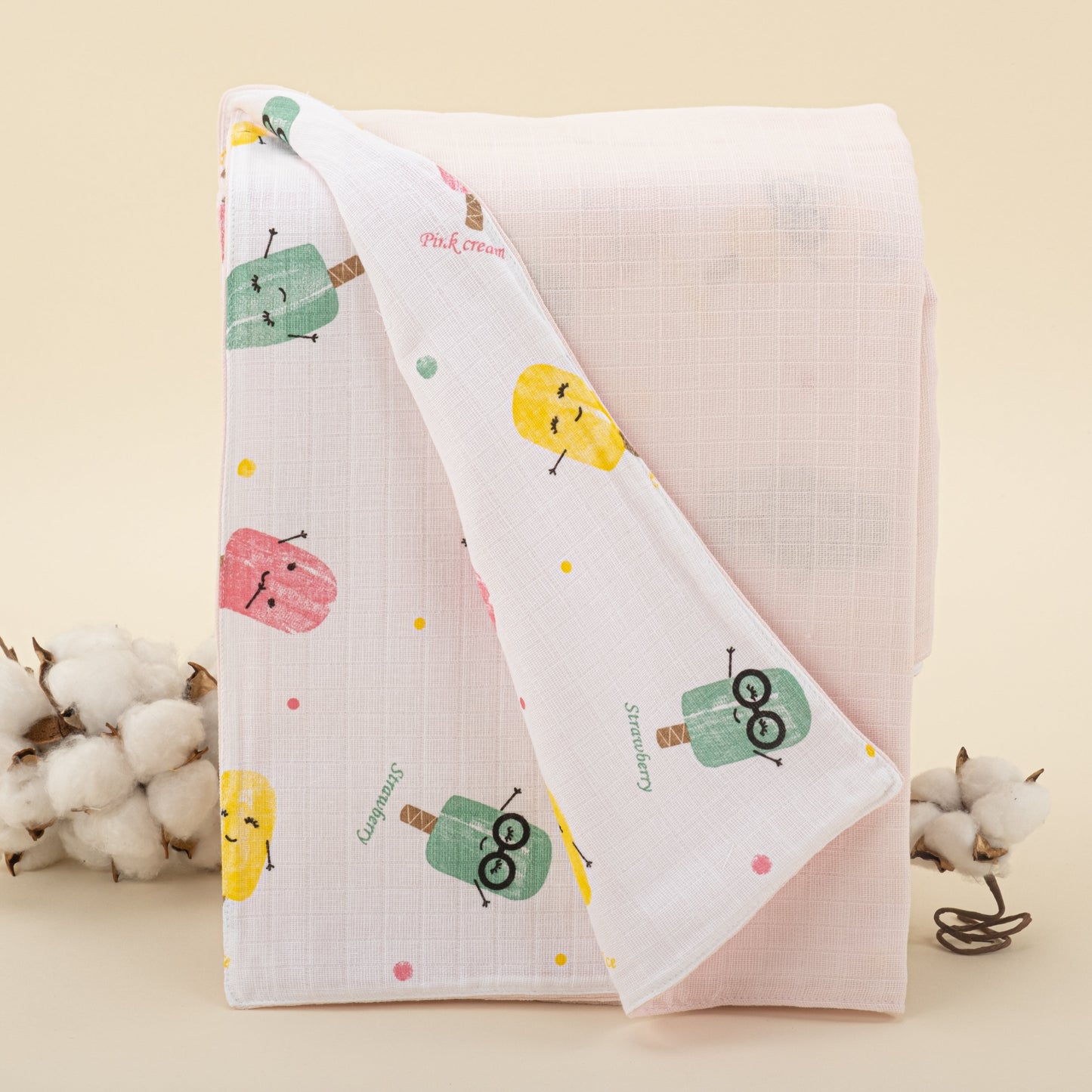 11 Piece - Newborn Sets  - Double Sided - Seasonal - Bebe Pembe Muslin - Dondurma