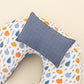 Double Sided Breastfeeding Pillow - İndigo Muslin - Mavi Balkabağı