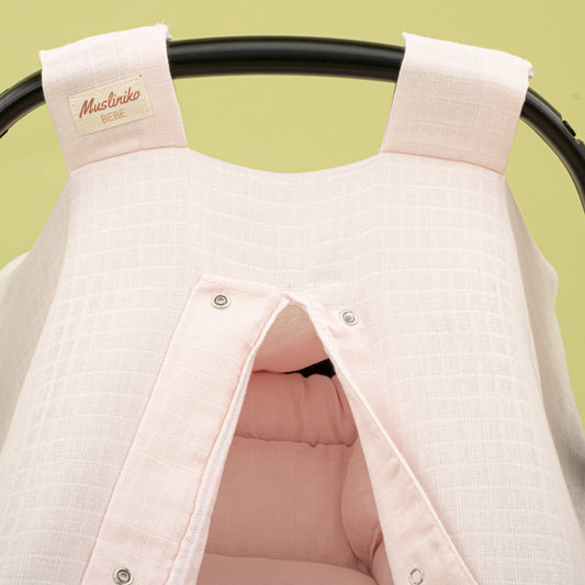 Stroller Cover Set - Single Side - Bebe Pembe Muslin