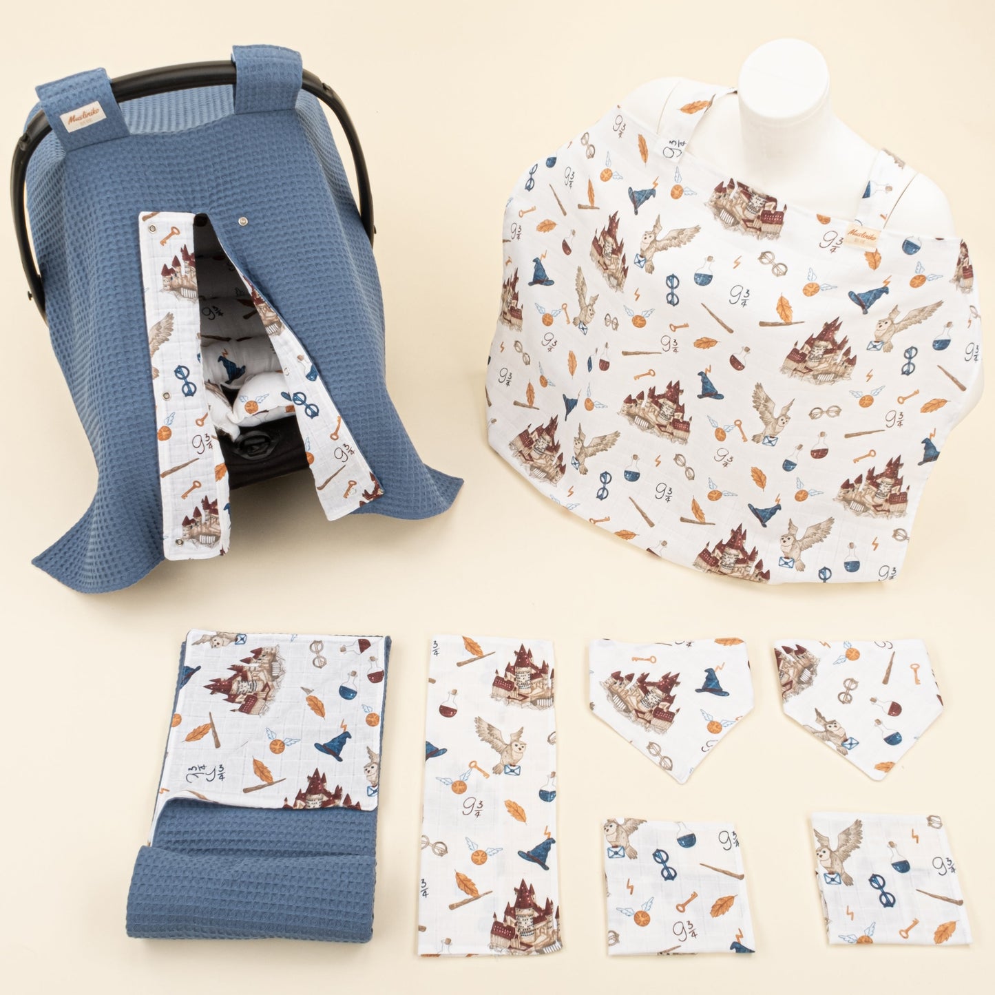 9 Piece - Newborn Sets - Double Sided - Winter - İndigo Petek - Harry